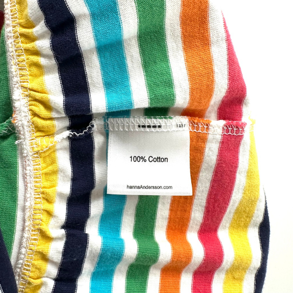 HANNA ANDERSSON Twirl Power Racerback RAINBOW STRIPE Summer Boho Dress GIRLS 10 - Picture 4 of 7